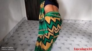 Green Saree indian Mature Sex In Fivester Hotel Video