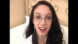 Nerd with glasses is fucked in a hotel by strangers